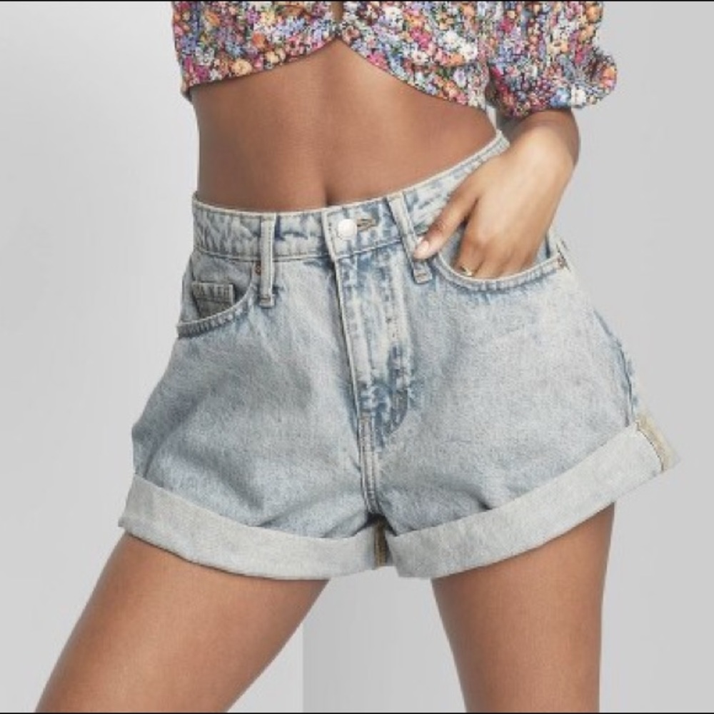 wild Fable highest rise mom shorts